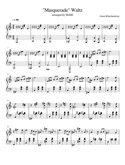 Masquerade Waltz - Khachaturian 