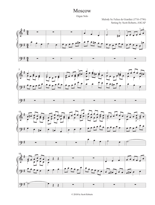 Moscow - Scott Roberts (Organ)