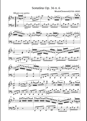Play Official version of Sonatina In D Major Op. 36, No. 6
