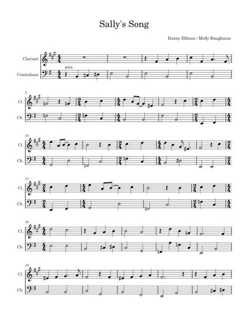 Sally's Song - Danny Elfman