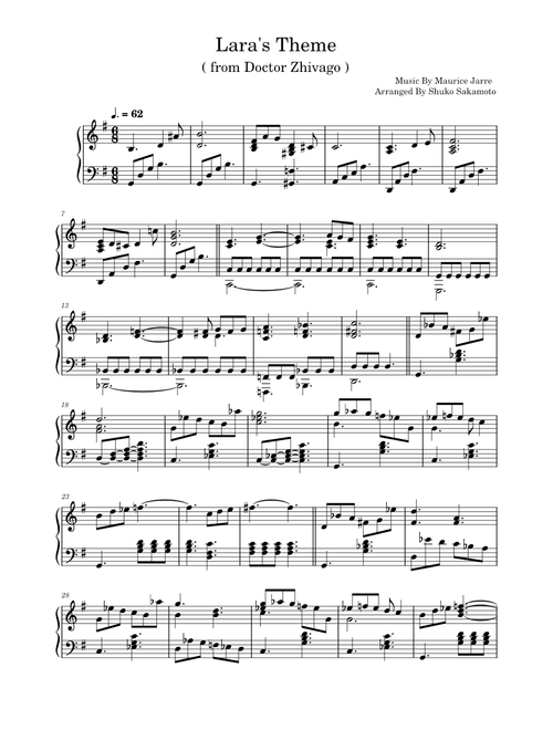 Lara's Theme from Doctor Zhivago – Maurice Jarre Lara's Theme