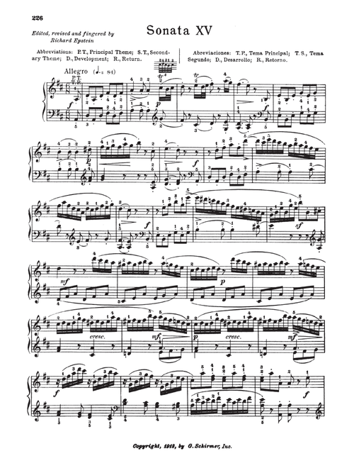 Sonata In D Major, K. 576 (Ed. Richard Epstein) - Wolfgang Amadeus Mozart (Piano Solo)