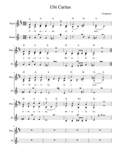 Ubi Caritas – Maurice Duruflé ubi caritas D major