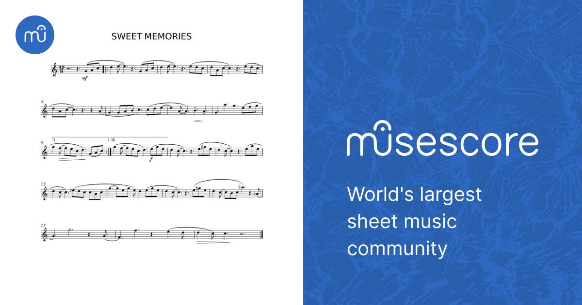 Sweet Memories - 松田聖子 Sheet Music for Piano (Solo) easy Sweet Memories - 松田聖子 Sheet Music for Piano (Solo) easy