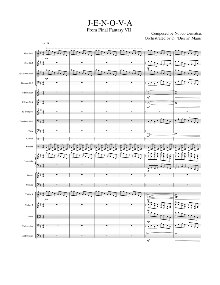 FINAL FANTASY 楽譜 Victory Fanfare (from Final Fantasy VII) - Nobuo Uematsu
