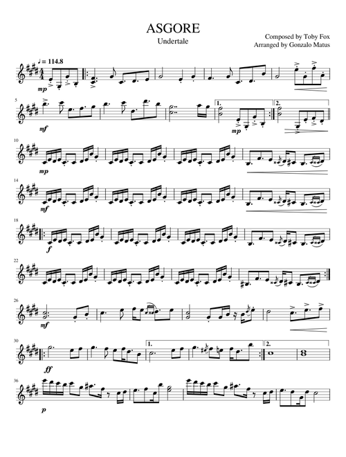 ASGORE Violin Solo