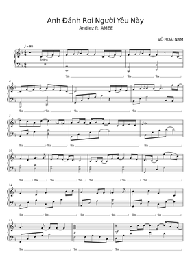 Image Võ Hoài Nam image beautiful image beautiful image beautiful image beautiful - Free H-Kray | VÕ HOÀI NAM sheet music | Download PDF or print on ...