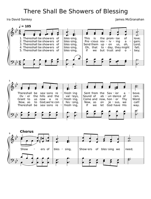 There Shall Be Showers of Blessing
