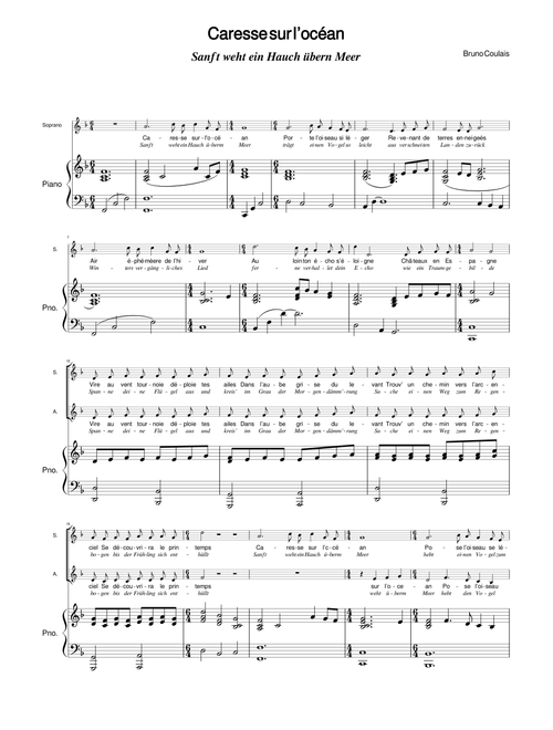 Caresse sur l’océan - Sanft weht ein Hauch übern Meer (Bruno Coulais)
