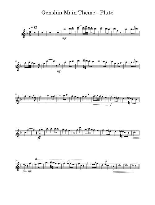 Genshin Main Theme Flute