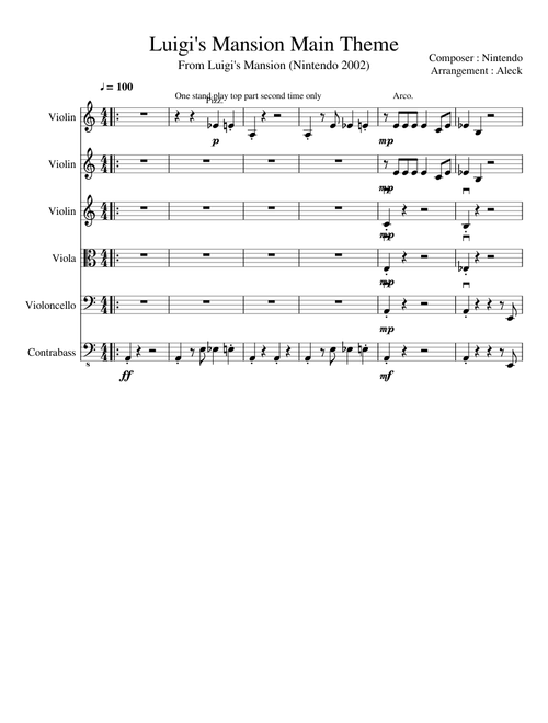Luigi's Mansion - Dark Room Theme