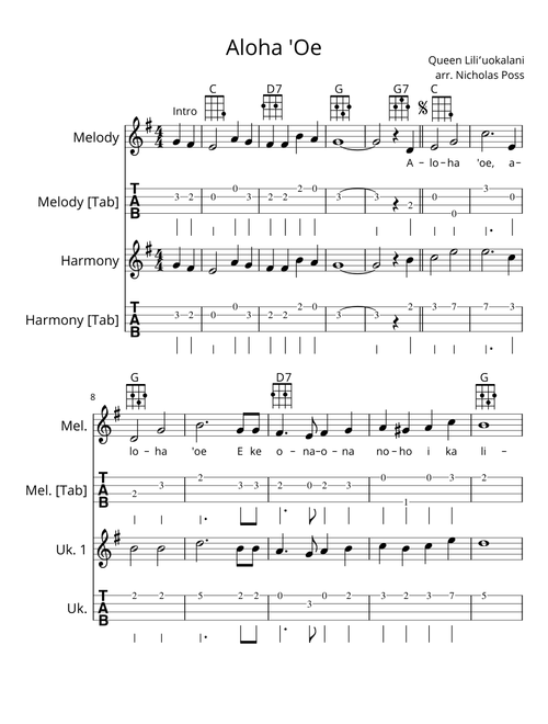 Aloha 'Oe - Chippewa Valley Ukulele Orchestra