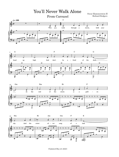 You'll Never Walk Alone ( Carousel )