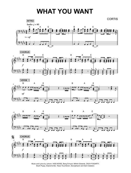 What You Want - CORTIS (Piano)