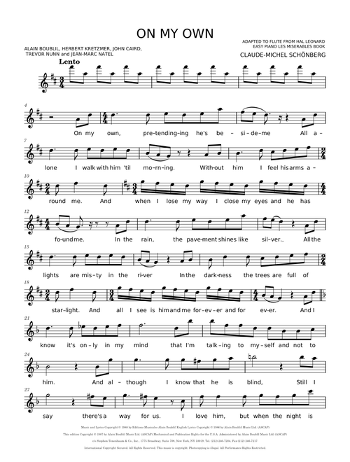 On my own – Les Misérables