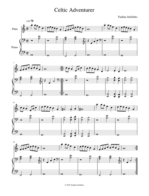 Celtic Adventurer (flute and piano)