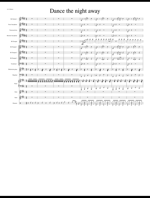 HEARTBEATS DANCE THE NIGHT AWAY バンドスコア score_0.png@500x660?no-cache=