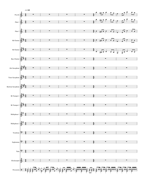 Tetris Theme A for Marching Band