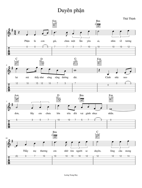 Duyên phận | Thái Thịnh