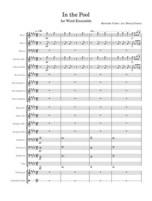 In the pool - Kensuke Ushio - Arrangement for Full Band