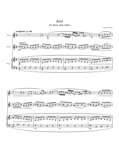 Aria – Jacques Ibert