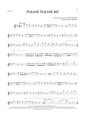 Play Official version of Please please me Sheet Music by The