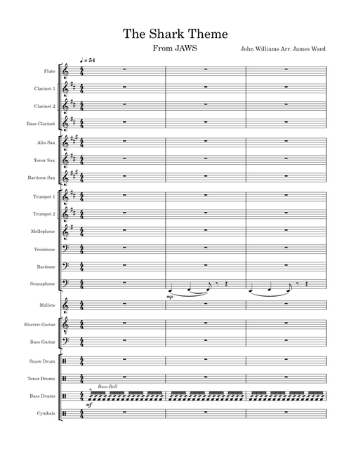 Jaws theme – John Williams The Shark Theme