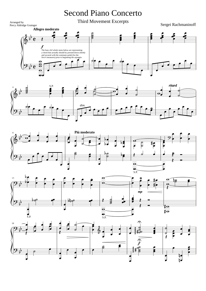 impaciente pastel acumular Rachmaninoff 2nd Piano Concerto (3rd movement excerpts) Piano solo Sheet music for Piano (Solo) | Musescore.com impaciente pastel acumular Rachmaninoff 2nd Piano Concerto (3rd movement excerpts) Piano solo Sheet music for Piano (Solo) | Musescore.com