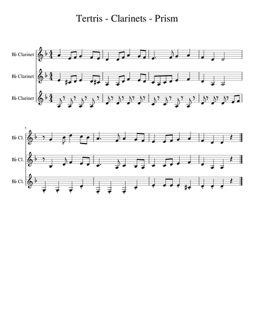 Tertris - Clarinets - Prism