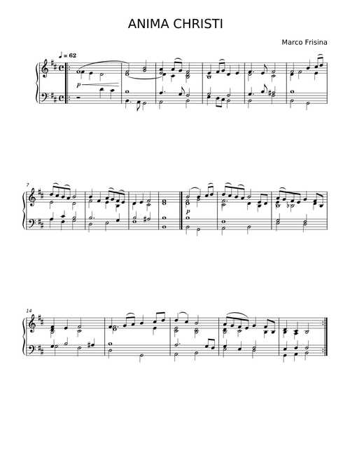 Anima Christi - Marco Frisina
