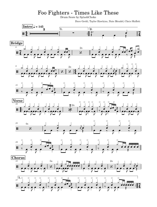 Times like these – Foo Fighters