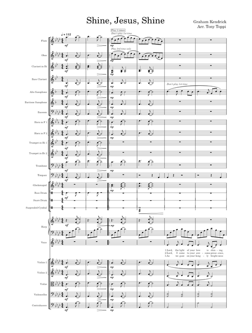 Shine Jesus Shine – Graham Kendrick (arr. Tony Toppi)