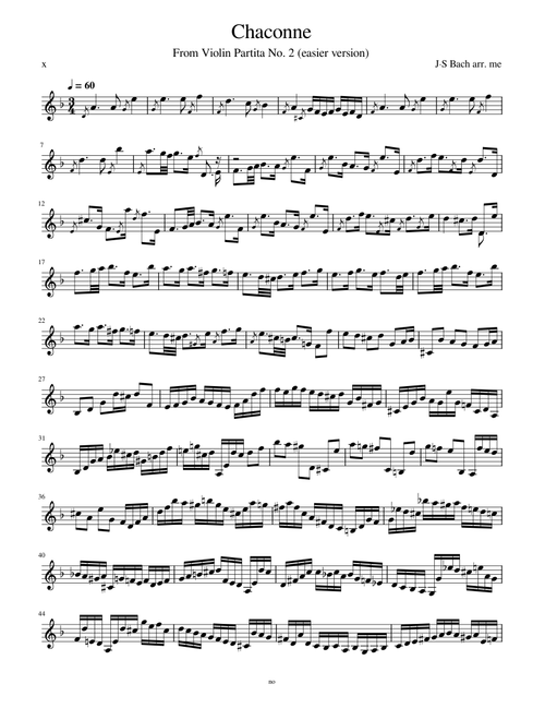 Chaconne from Violin Partita No.2 in D minor – Johann Sebastian Bach