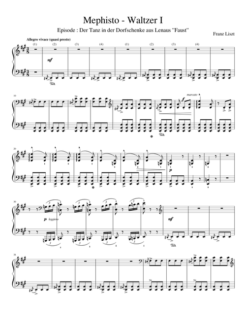 Liszt - Mephisto Waltz No. 1