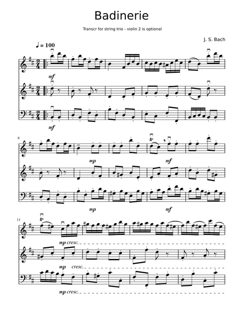 Badinerie - J.S. Bach