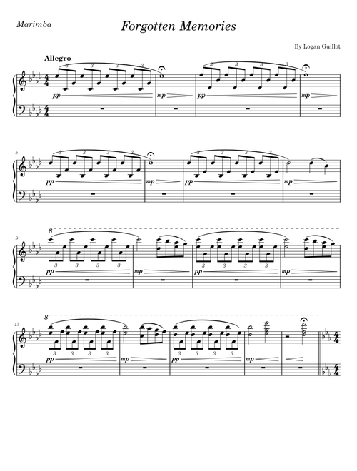 Forgotten Memories (Marimba Solo)