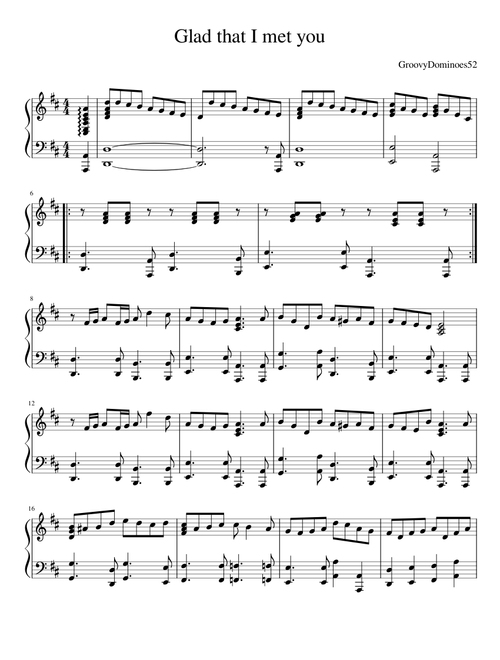 GroovyDominoes52 | Free sheet music | Download PDF or print on