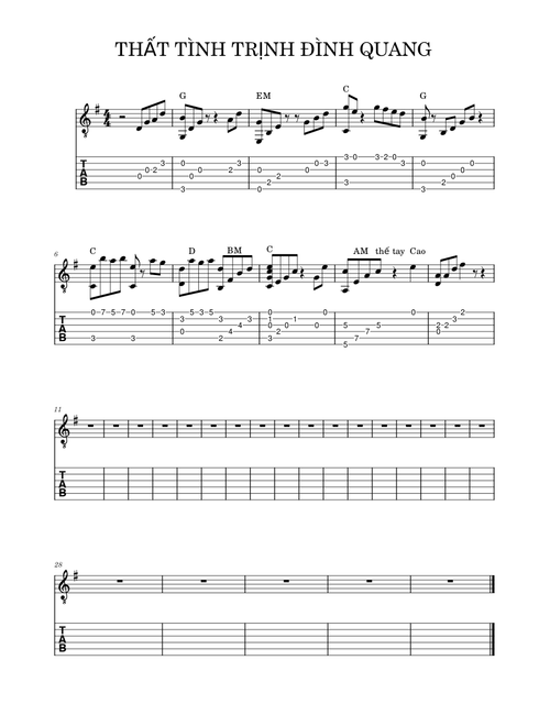 Thất Tình – Trịnh Đình Quang