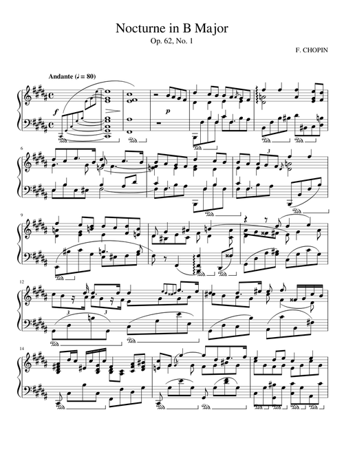 Nocturne in B Major