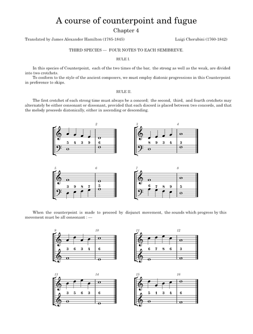 A course of counterpoint and fugue by Luigi Cherubini. Chapter 4