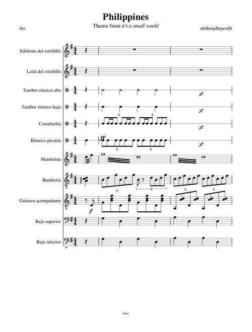 It's A Small World (Philippines Theme) – Sherman Brothers