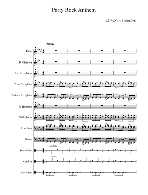 Party Rock Anthem (For Marching Band/Pep Band)