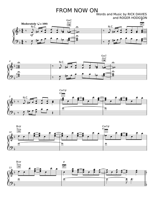From Now On - Supertramp