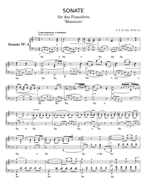 Piano Sonata No. 4 (Op. 19 No. 2)