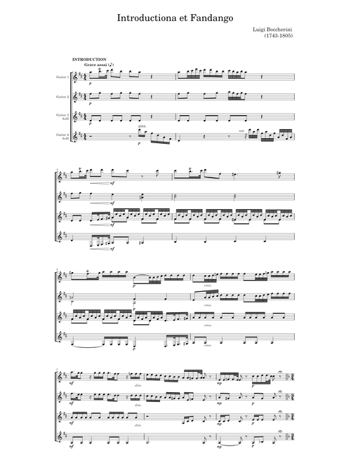 Introductiona et Fandango - Luigi Boccherini
