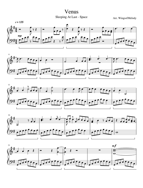 venus - sleeping at last: space