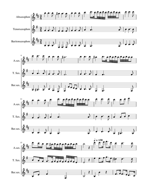 Vivaldi Antonio - La Follia I-XI RV 63 adapted for Woodwind Trio