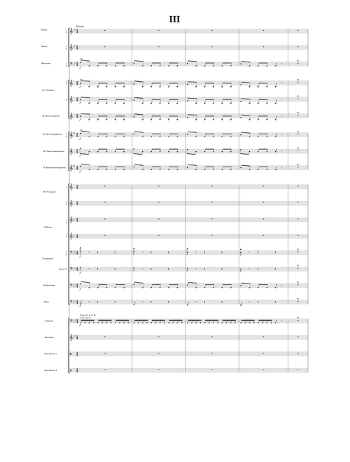 Summer / L'Estate in G minor, Movement III, Concert Band - Antonio Vivaldi