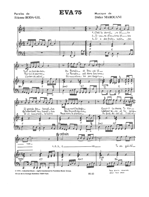 Eva 75 - Didier Marouani (Piano Vocal)