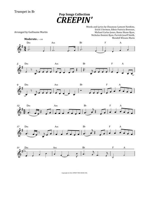 Creepin' (with The Weeknd & 21 Savage) (Arr. Guillaume Martin) - Metro Boomin (Trumpet Solo)